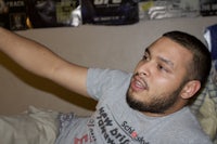 a man holding a remote control